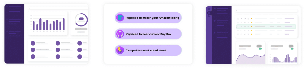 Flashpricer Amazon repricing tool illustrative dashboard.