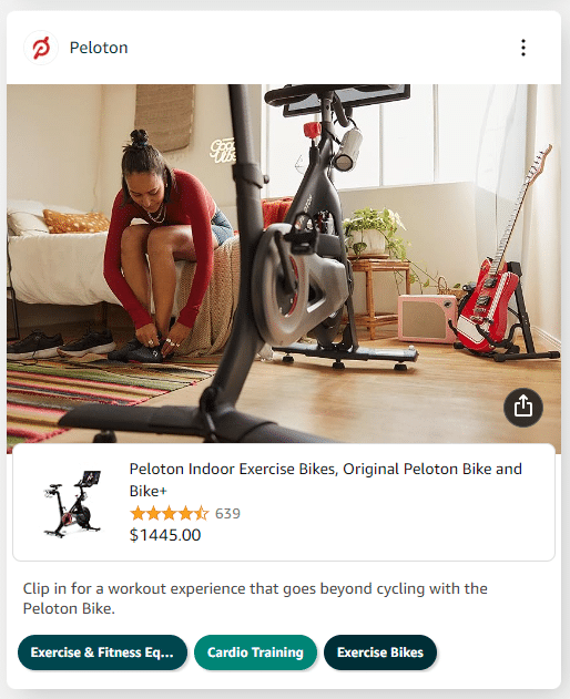 Peloton Amazon Post.